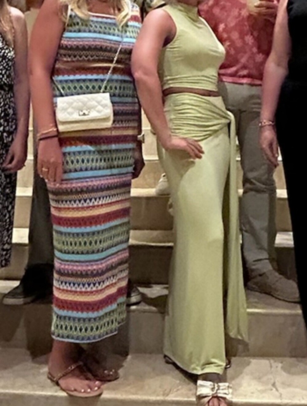 Two-Piece, Lime Skirt Set